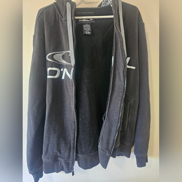 O'Neill Men's XXL Full Zip Black Hoodie - Picture 10 of 14
